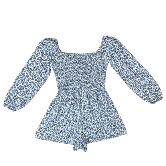 Hollister Smocked Floral Romper - Picture 1 of 4